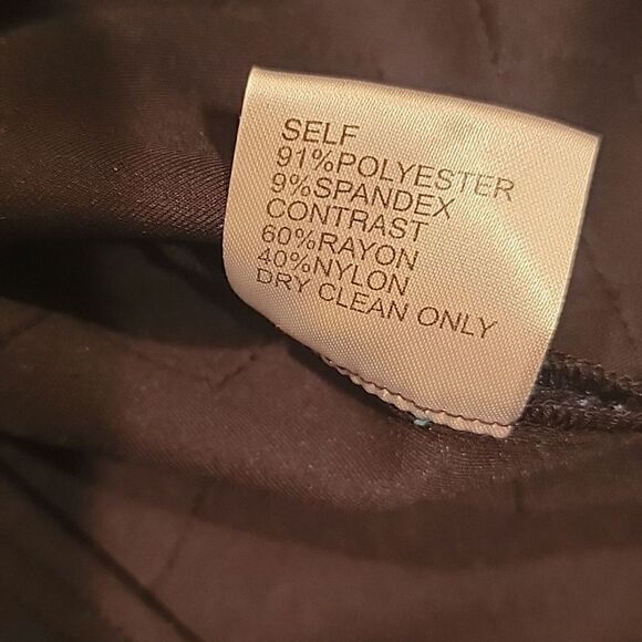 Tadashi Shoji teal black geometric sheath dress sz 8 - Picture 9 of 9